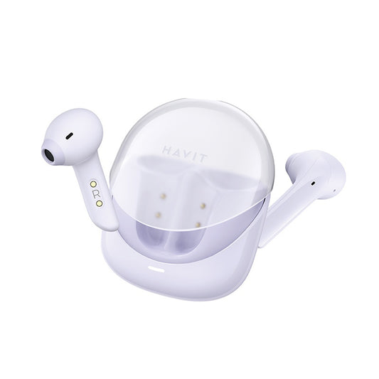 Auriculares Bluetooth HAVIT Modern Buds TW974, TWS, Morado