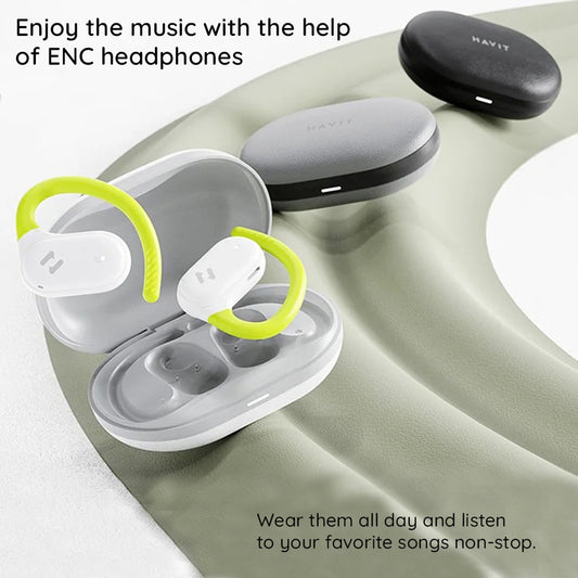 Manos libres Bluetooth HAVIT OWS915, TWS, Negro