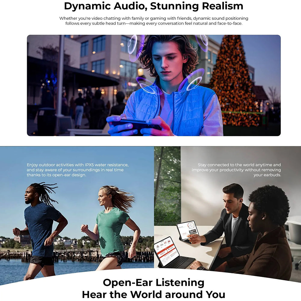 Manos libres Bluetooth HAVIT OWS916 Lite, TWS, Negro