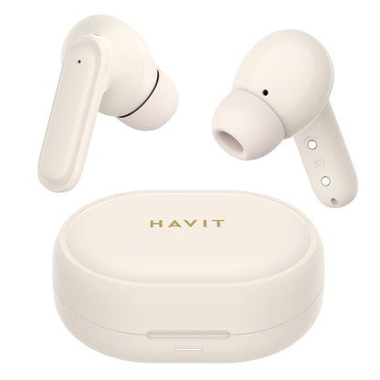 Manos libres Bluetooth HAVIT TW950, TWS, Rosa Beige