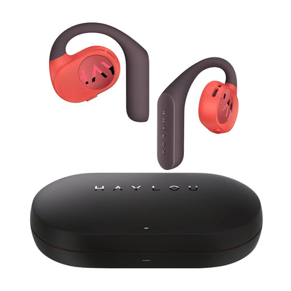 Manos libres Bluetooth Haylou PurFree Bluetooth Buds OW01, TWS, Naranja 