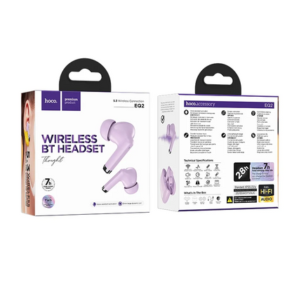 Manos libres Bluetooth HOCO EQ2, TWS, Mov 
