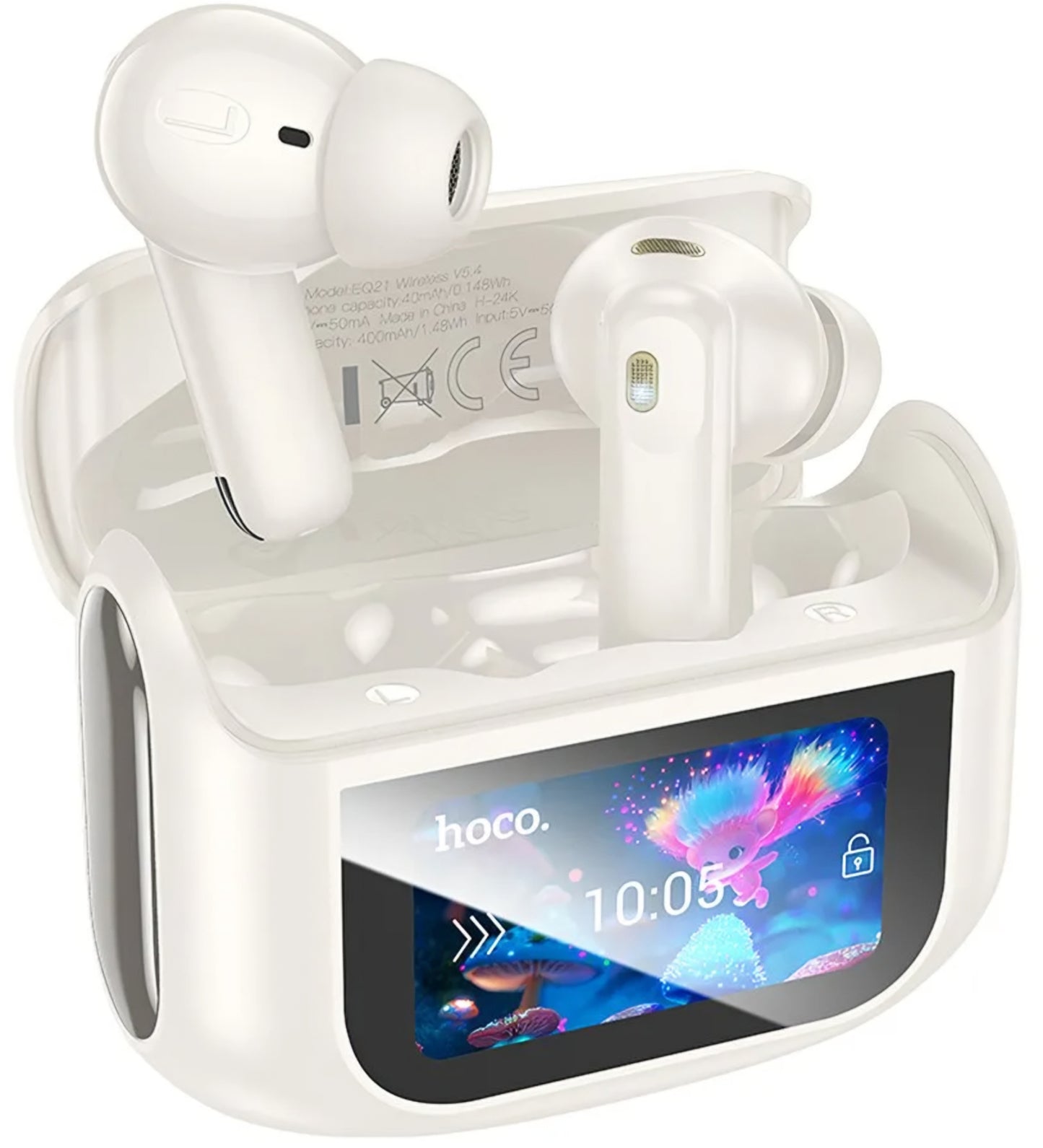 Auriculares Bluetooth HOCO EQ21, TWS, ANC, Blanco