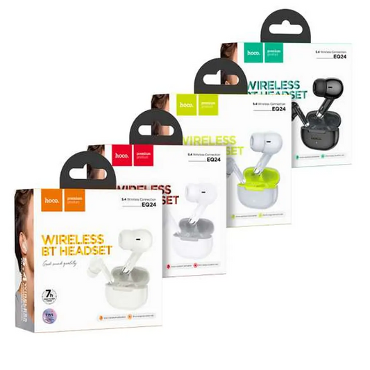 Manos libres Bluetooth HOCO EQ24, TWS, Dorado