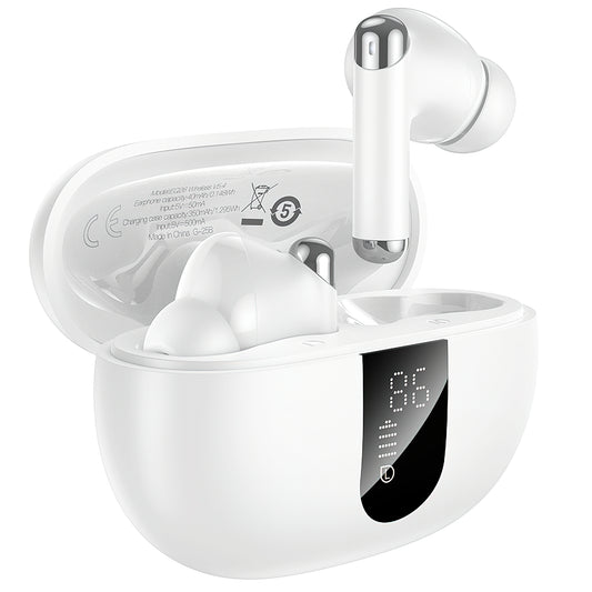 Auriculares Bluetooth HOCO EQ26, TWS, ANC, Blanco