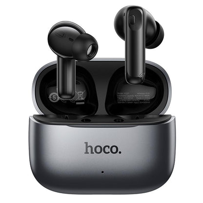 Manos libres Bluetooth HOCO EQ27 AI Traducción, TWS, ANC, Gris