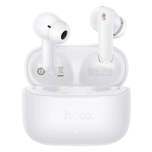 Manos libres Bluetooth HOCO EQ30, TWS, Blanco