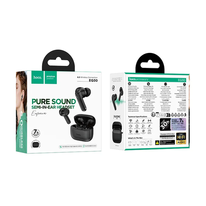 HOCO EQ30 Bluetooth Handsfree, TWS, Black