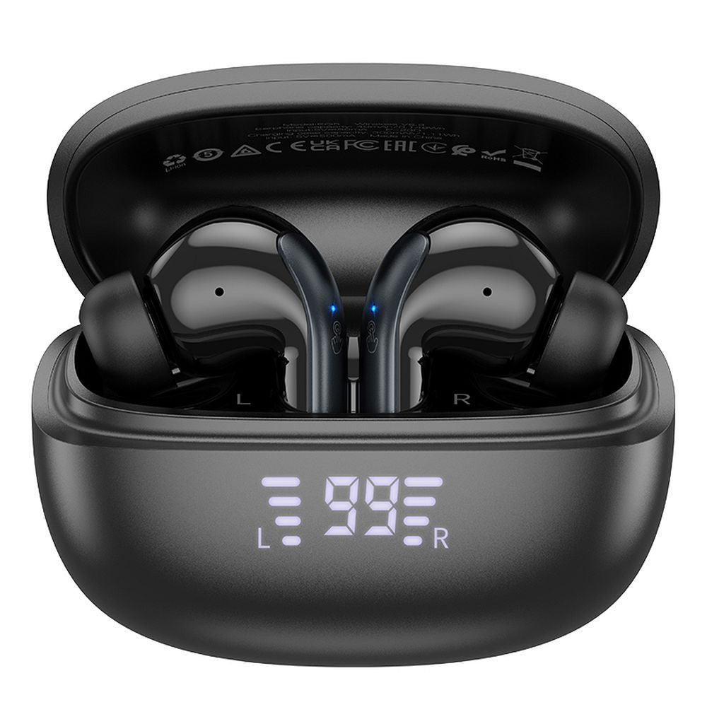 Manos libres Bluetooth HOCO EQ5, TWS, ANC, Negro 