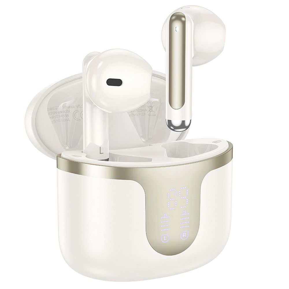 Auriculares Bluetooth HOCO EQ7, TWS, Blanco
