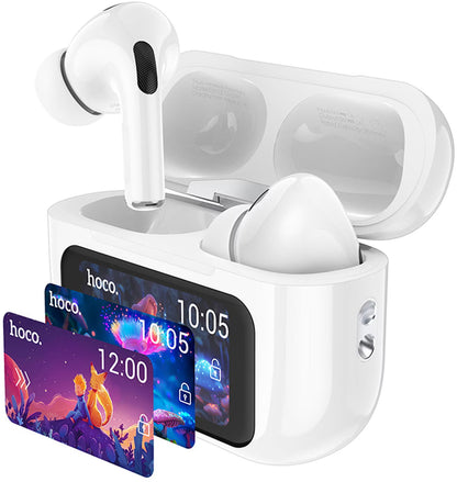 Manos libres Bluetooth HOCO EW72, TWS, ANC, Blanco
