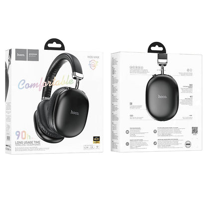 Manos libres Bluetooth HOCO W35 Max, A2DP, Negro