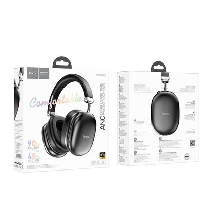 Manos libres Bluetooth HOCO W35 Max, A2DP, ANC, Negro