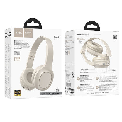 Manos libres Bluetooth HOCO W46, A2DP, Blanco