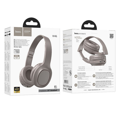 Manos libres Bluetooth HOCO W46, A2DP, Marrón