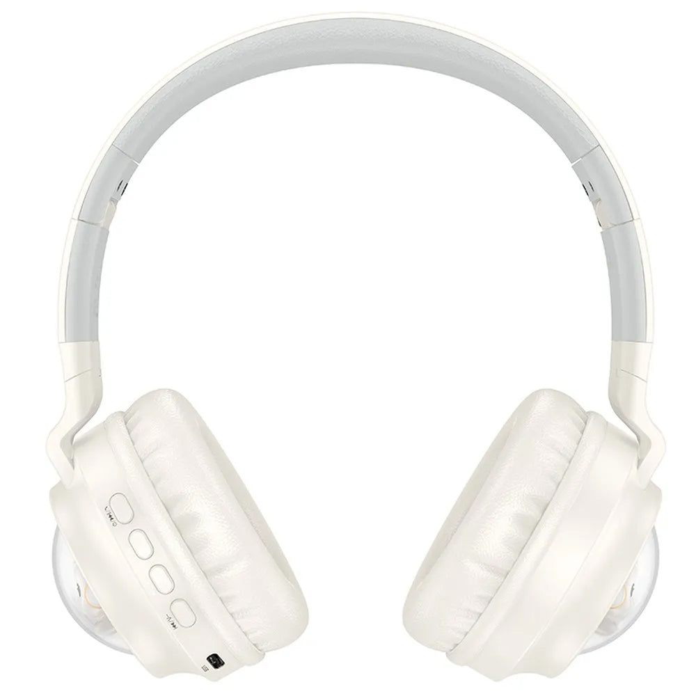 Auriculares Bluetooth HOCO W50 Kids Cute Cat, A2DP, Blanco