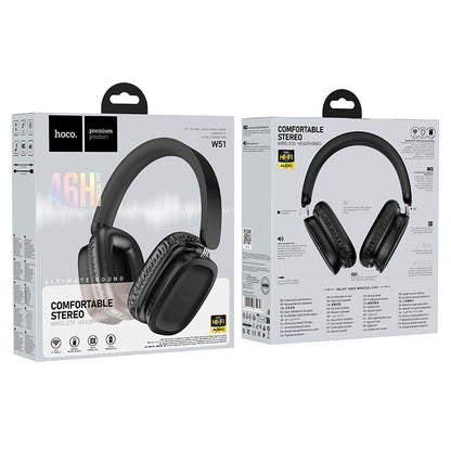 Auriculares Bluetooth HOCO W51 Delightful, A2DP, Negro