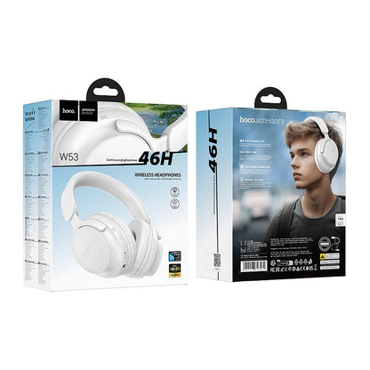 Manos libres Bluetooth HOCO W53, A2DP, Blanco