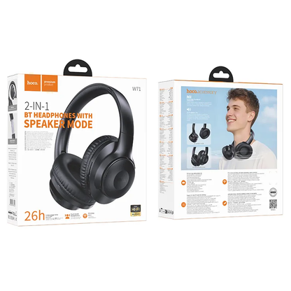 Manos libres Bluetooth HOCO W71, A2DP, Negro
