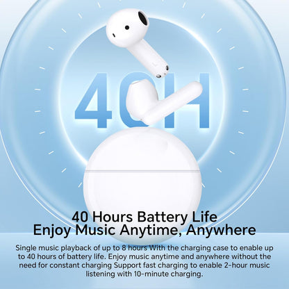 Manos libres Bluetooth Honor Choice X7e, TWS, ANC, Blanco 5504ABHF