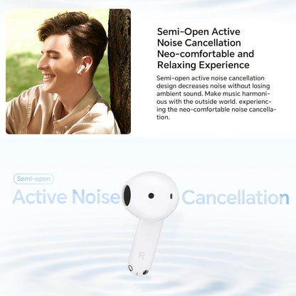 Manos libres Bluetooth Honor Choice X7e, TWS, ANC, Blanco 5504ABHF