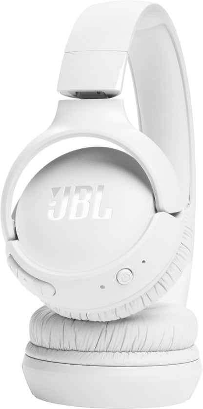Manos libres Bluetooth JBL Tune 520BT, Multipunto, A2DP, Blanco JBLT520BTWHT