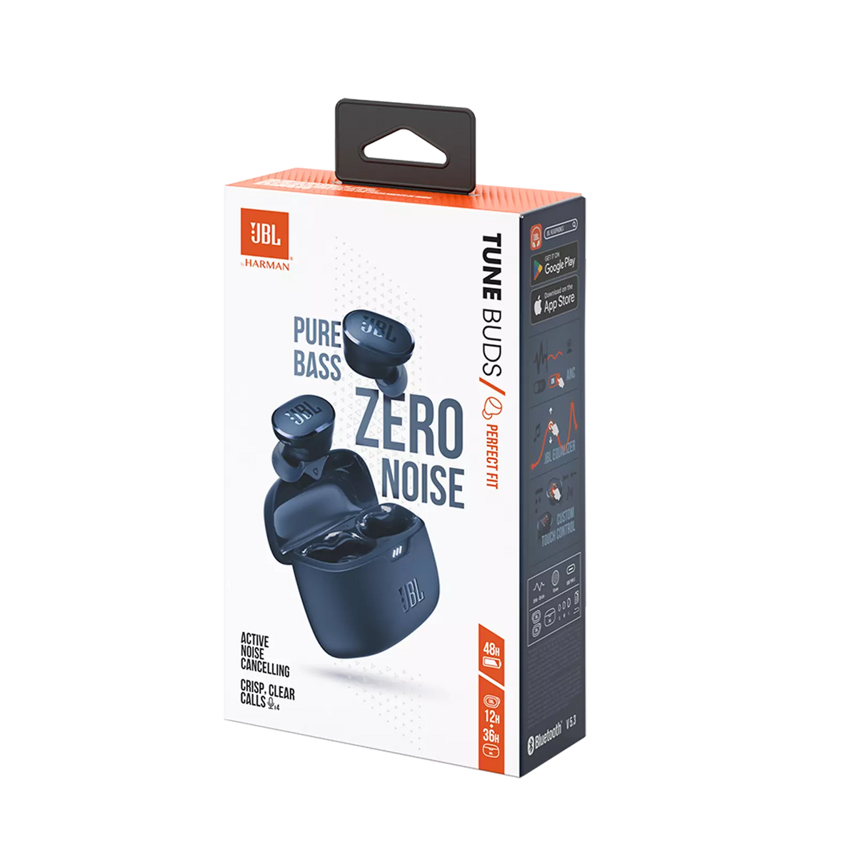 Manos libres Bluetooth JBL Tune Buds, TWS, ANC, MultiPoint, Azul JBLTBUDSBLU