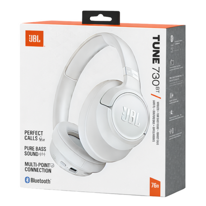 Manos libres Bluetooth JBL Tune 730BT, MultiPoint, A2DP, Blanco JBLT730BTWHT
