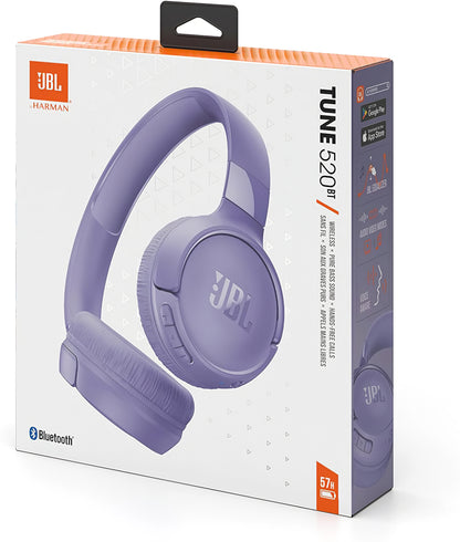 Manos libres Bluetooth JBL Tune 520BT, Multipunto, A2DP, Morado JBLT520BTPUR