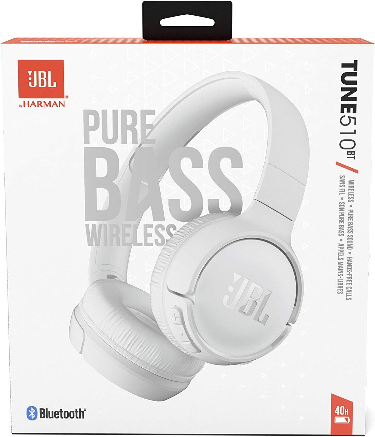 Manos libres Bluetooth JBL Tune 510BT, MultiPoint, A2DP, Blanco JBLT510BTWWHTEU