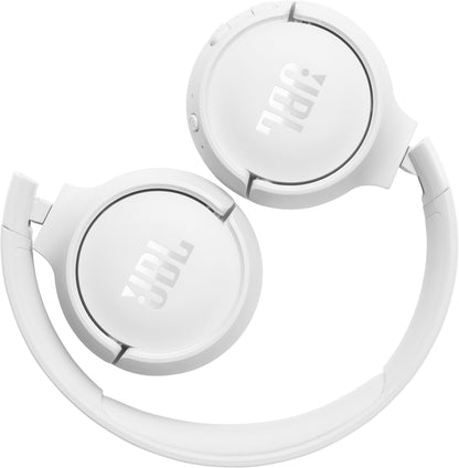 Manos libres Bluetooth JBL Tune 520BT, Multipunto, A2DP, Blanco JBLT520BTWHT