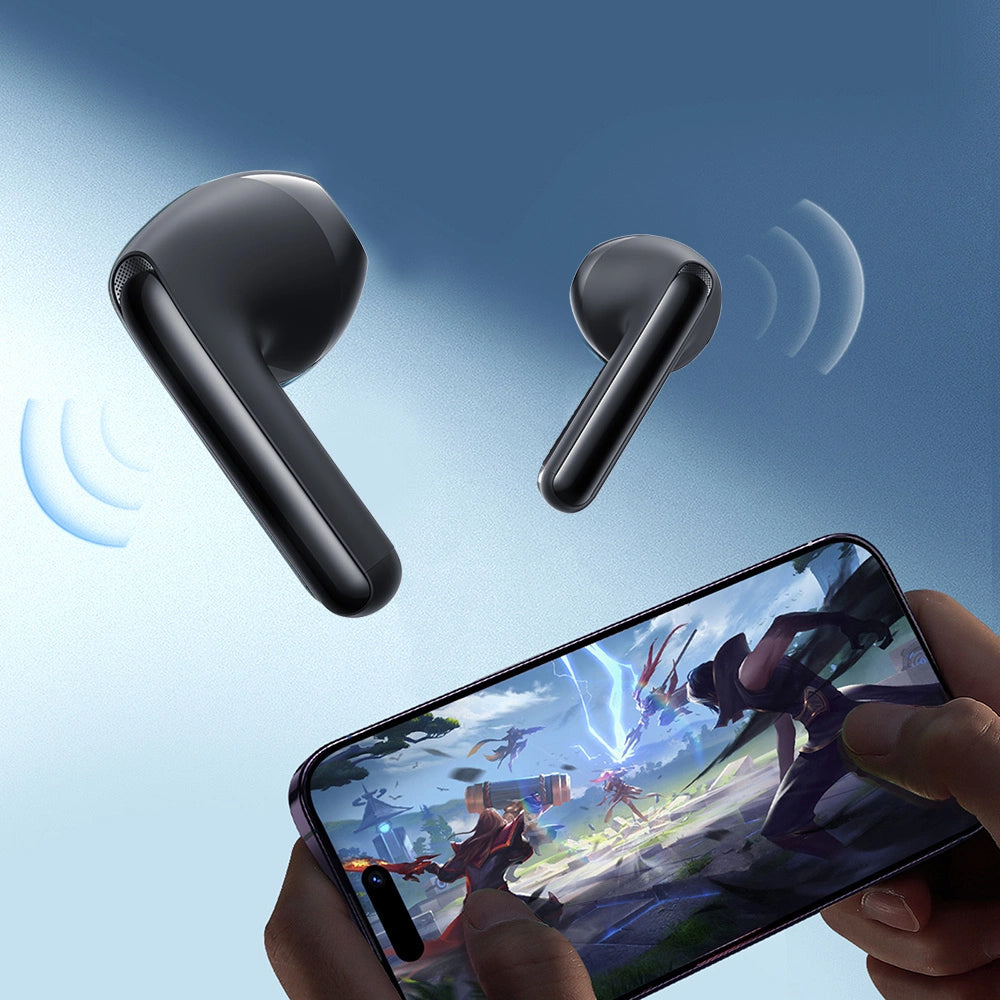 Manos libres Bluetooth Joyroom Funpods JR-FB1, TWS, ANC, Negro