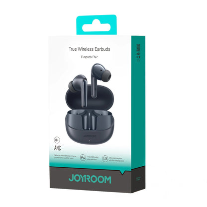 Auriculares Bluetooth Joyroom Funpods JR-FN2, TWS, ANC, Negro