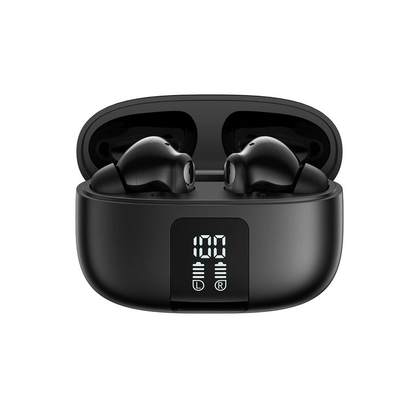 Manos libres Bluetooth Joyroom Funpods JR-FN3, TWS, ANC, Negro