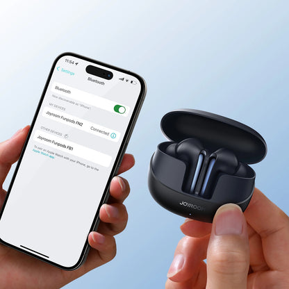 Auriculares Bluetooth Joyroom Funpods JR-FN2, TWS, ANC, Negro