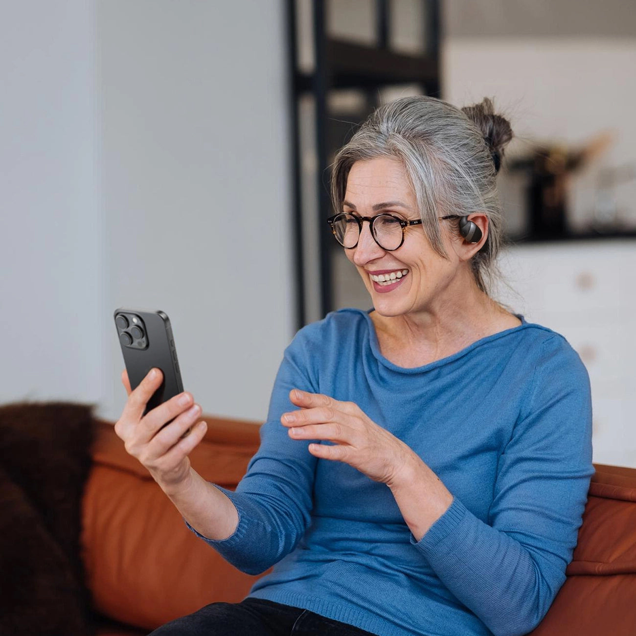 Manos libres Bluetooth Joyroom Open Ear JR-OE4, TWS, Negro
