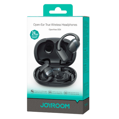 Manos libres Bluetooth Joyroom Open Ear JR-OE4, TWS, Negro