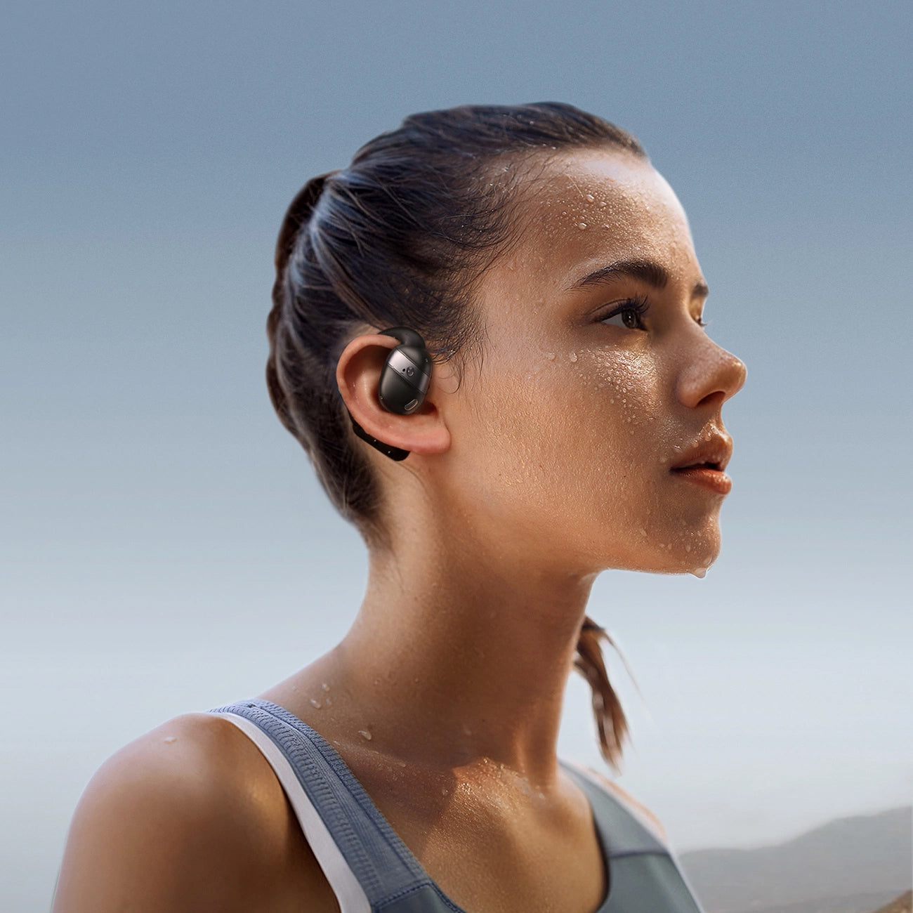 Manos libres Bluetooth Joyroom Open Ear JR-OE4, TWS, Negro