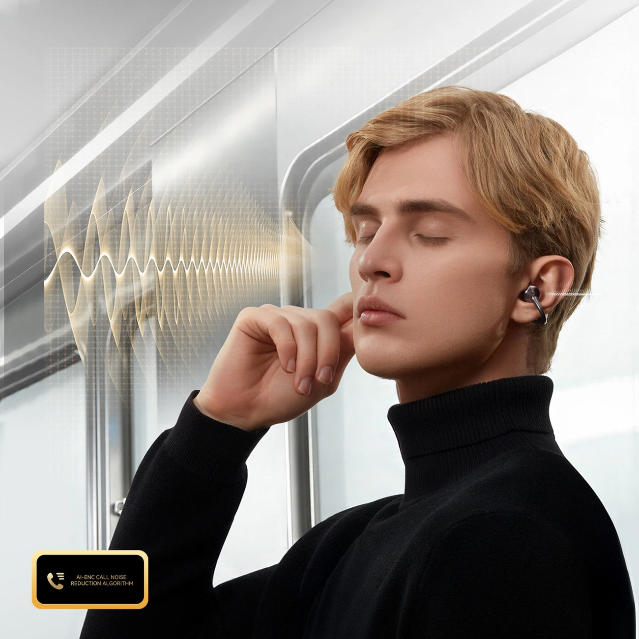 Manos libres Bluetooth Joyroom Openfree JR-OE3, TWS, Negro