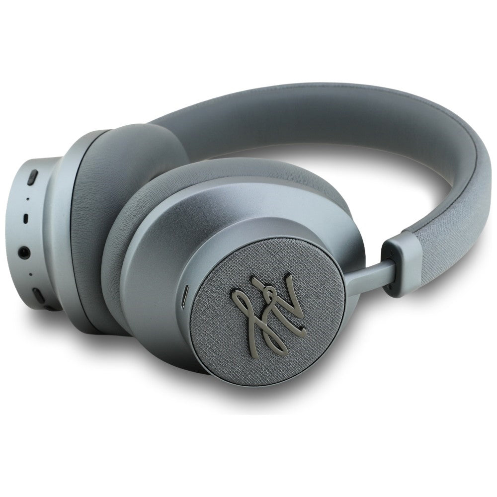Manos libres Bluetooth Karl Lagerfeld Grained Initials, A2DP, ANC, Gris