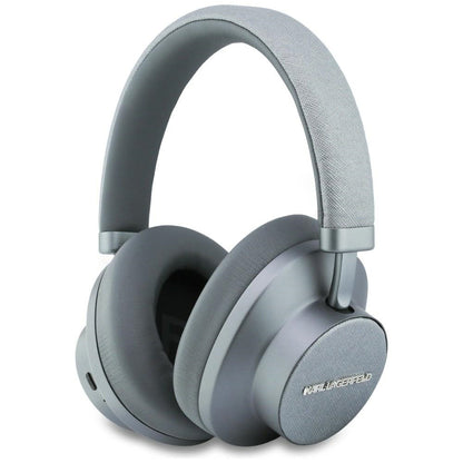 Handsfree Bluetooth Karl Lagerfeld Saffiano Elongado, A2DP, ANC, Gris