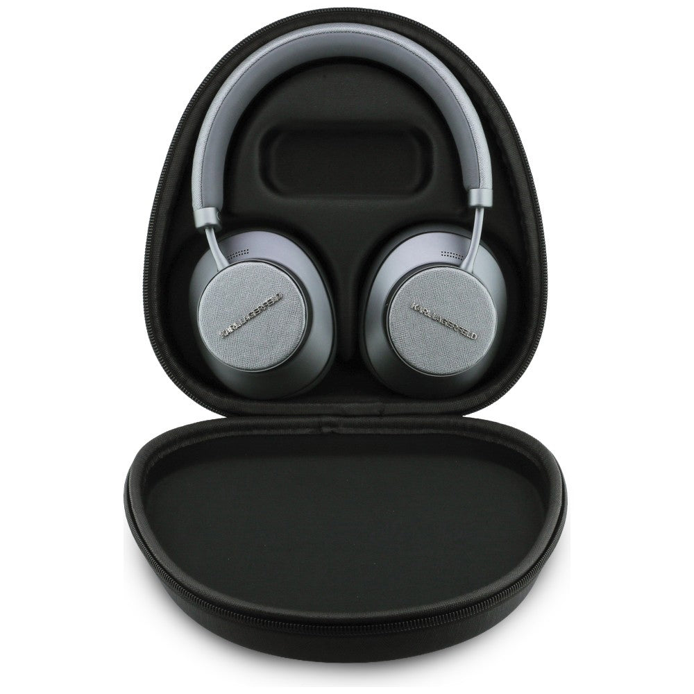 Handsfree Bluetooth Karl Lagerfeld Saffiano Elongado, A2DP, ANC, Gris