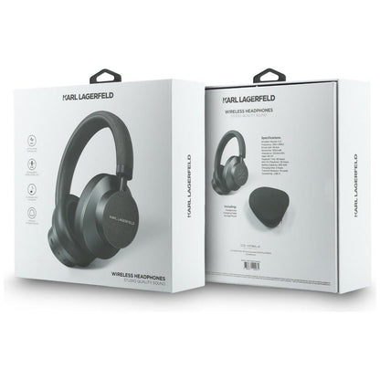 Handsfree Bluetooth Karl Lagerfeld Saffiano Elongado, A2DP, ANC, Gris