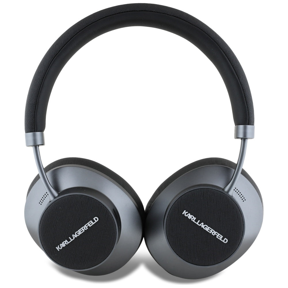 Manos libres Bluetooth Karl Lagerfeld Saffiano Elongated, A2DP, ANC, Negro