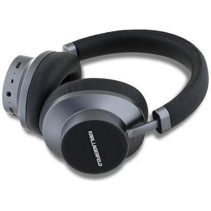 Manos libres Bluetooth Karl Lagerfeld Saffiano Elongated, A2DP, ANC, Negro