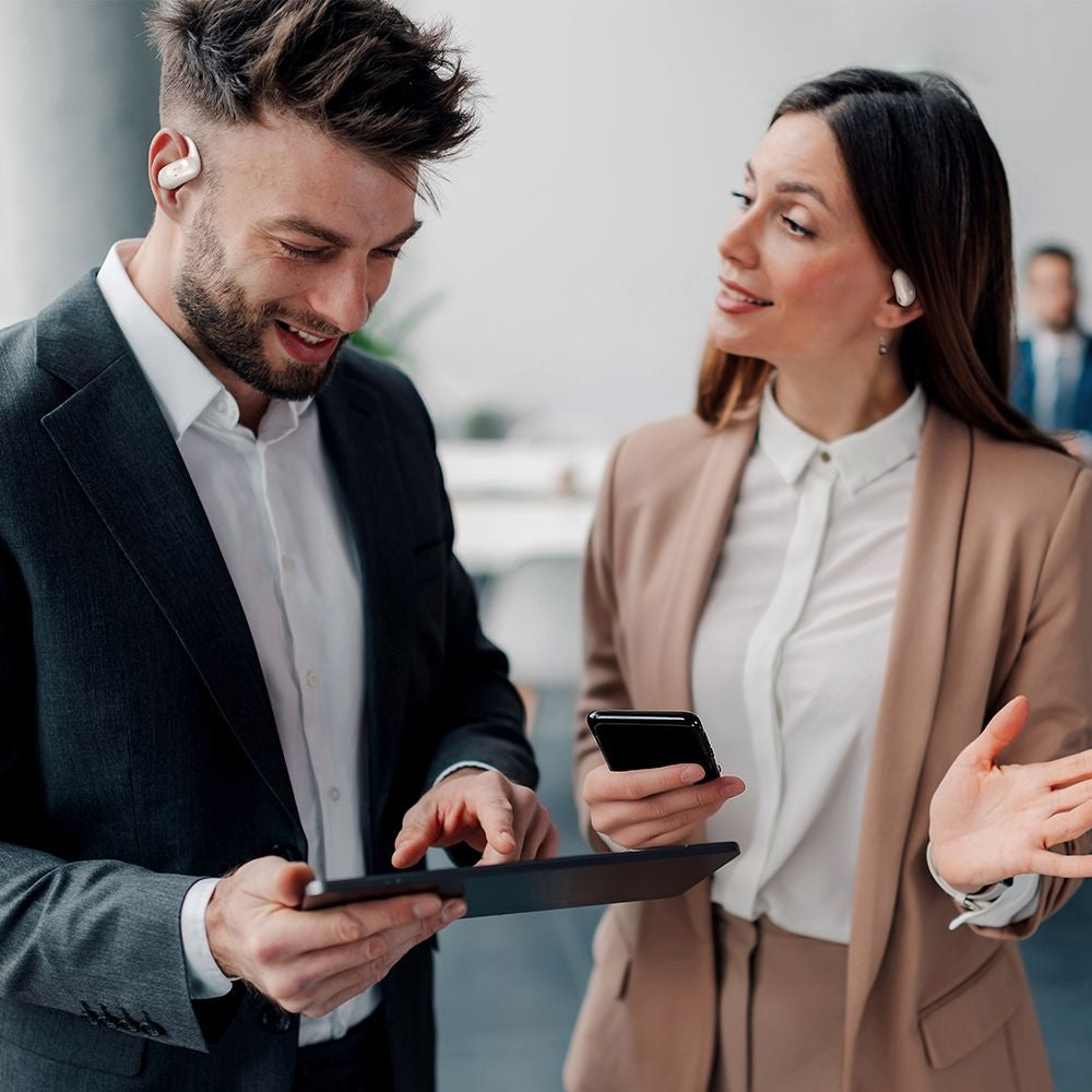 Manos libres Bluetooth McDodo HP-8051 Air O2, TWS, Beige