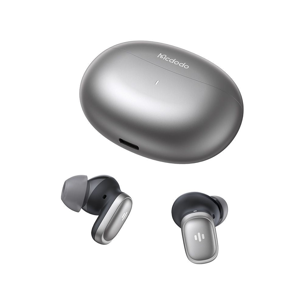 Handsfree Bluetooth McDodo HP-8221 Speak A01, TWS, ANC, Plateado