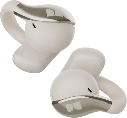 Manos libres Bluetooth Monster AC225, TWS, Crema Claro