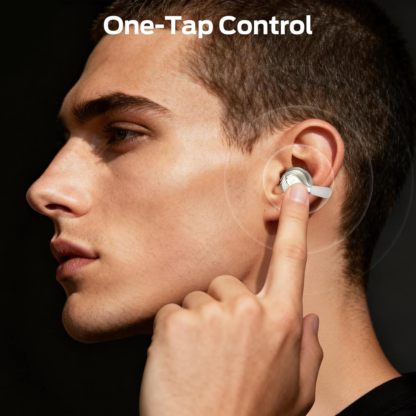 Manos libres Bluetooth Monster AC225, TWS, Crema Claro