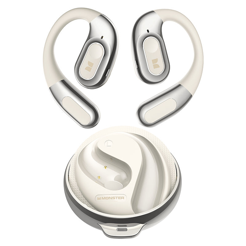Manos libres Bluetooth Monster AC330 AI Traducción, TWS, Blanco